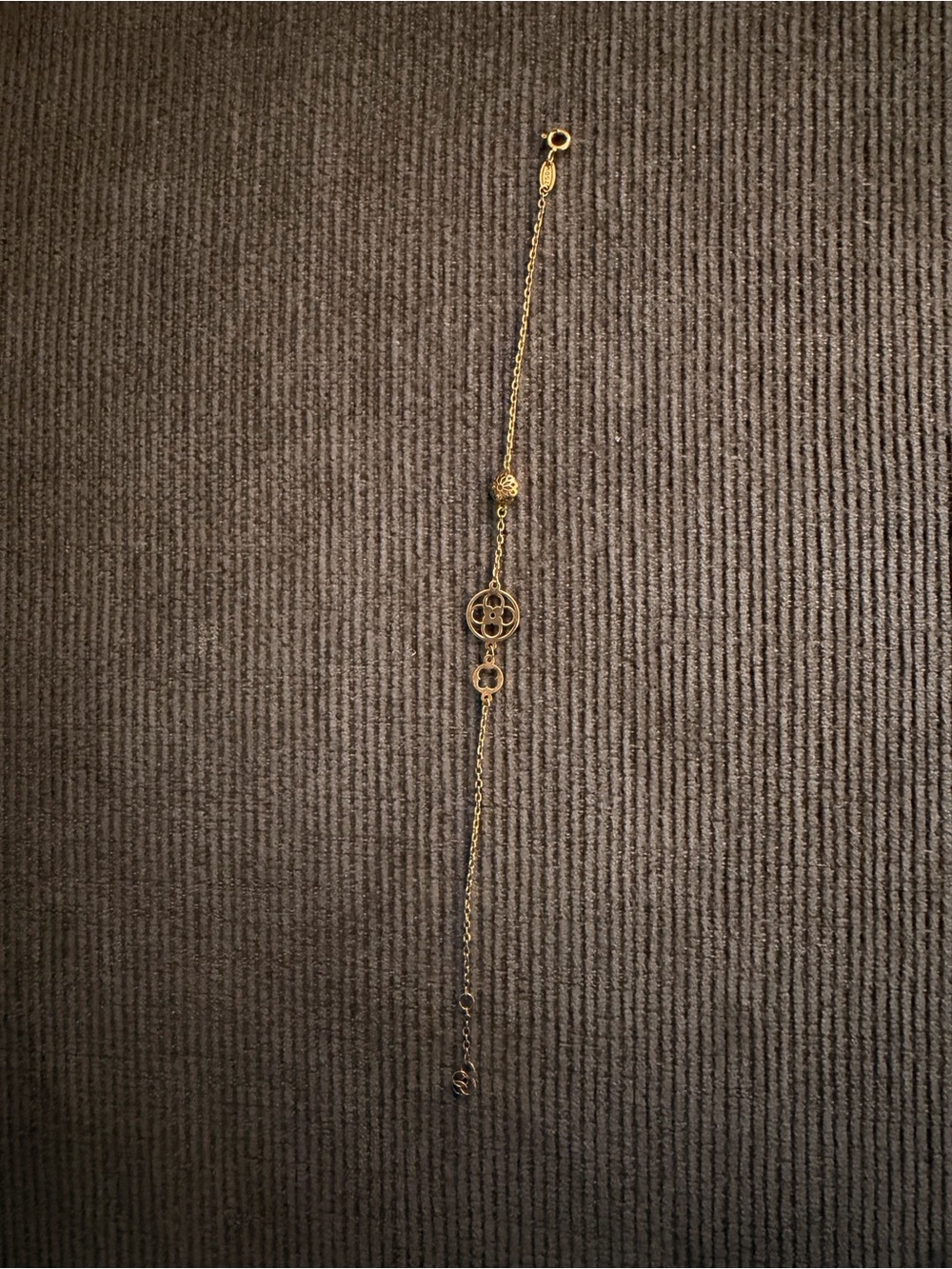 18K Italian Gold Charm Bracelet 750